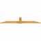 Ekena Millwork Eugene Rough Sawn Timber Gable Bracket, Western Red Cedar, 96"W x 20"H x 2"D x 6"F, 5/12 Pitch GBW096X20X0206EUG00RWR - alternate 3